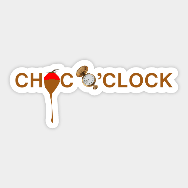 CHOC O'CLOCK - Chocolate reminder Sticker by Artstastic